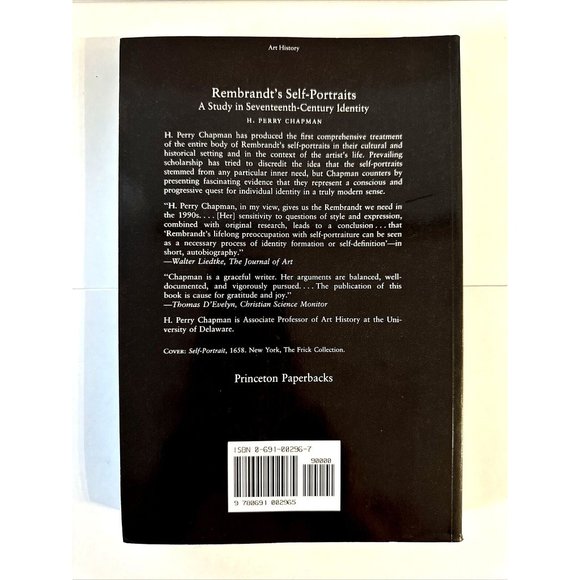 Rembrandt's Self-Portraits: A Study in Seventeenth-Century Identity Chapman  NEW - Picture 2 of 2